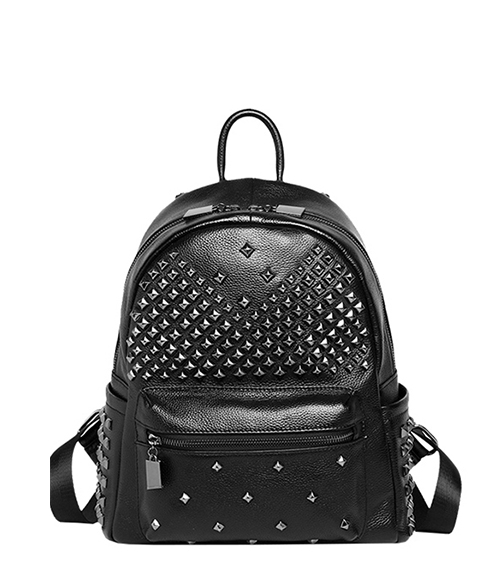 XISHANG PU Designer Mini Backpack Purse Handbag Fashion Rivet Women & Girls