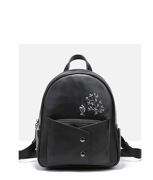 XISHANG Women Genuine Leather Backpack Elegant Ladies Travel School Shoulder Bag